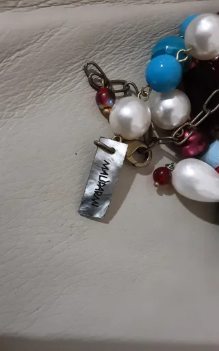 Collana Maliparmi Multicolor Perle e Pietre