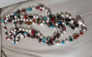 Collana Maliparmi Multicolor Perle e Pietre