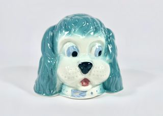 Porta-monete per cani in ceramica vintage anni '60-'70