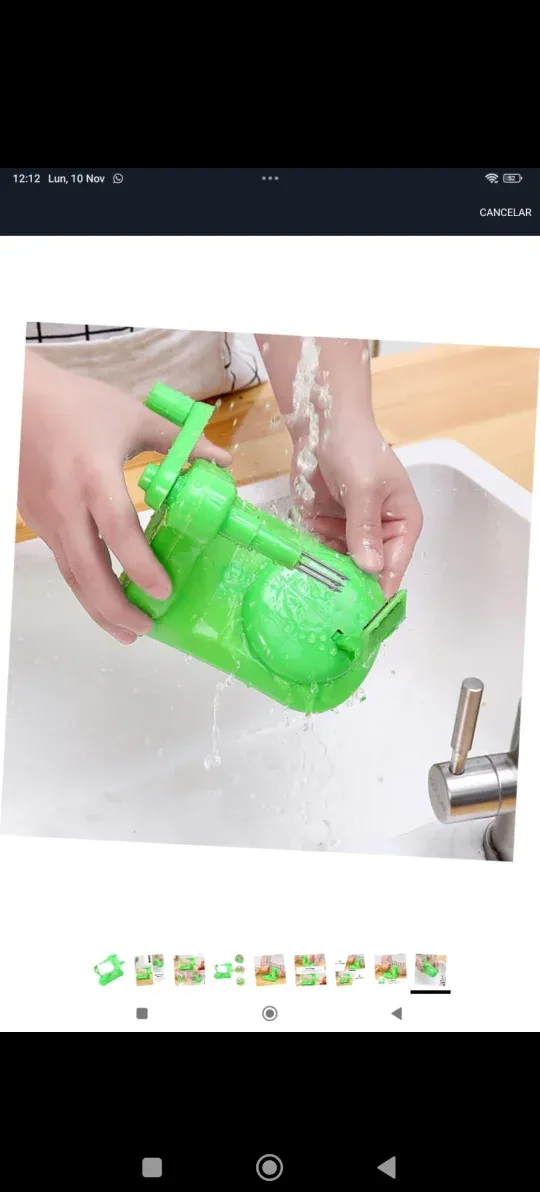 Pelador de Frutas Manual Verde