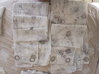 Tende lunghe con stampa floreale