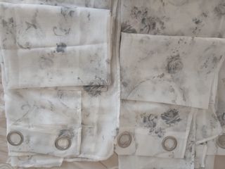 Tende lunghe con stampa floreale