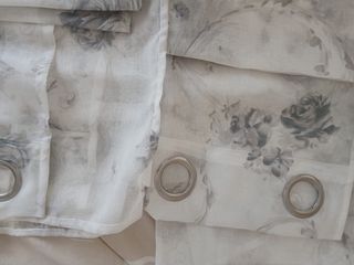 Tende lunghe con stampa floreale