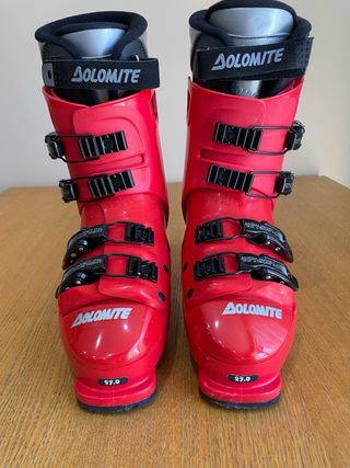 Botas de esquí Dolomite rojas talla 41
