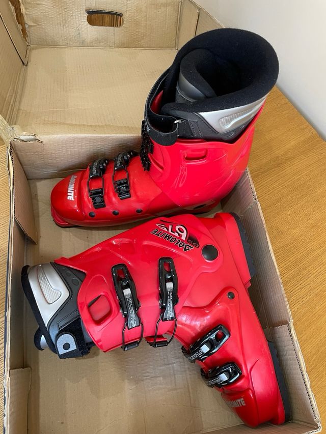 Botas de esquí Dolomite rojas talla 41