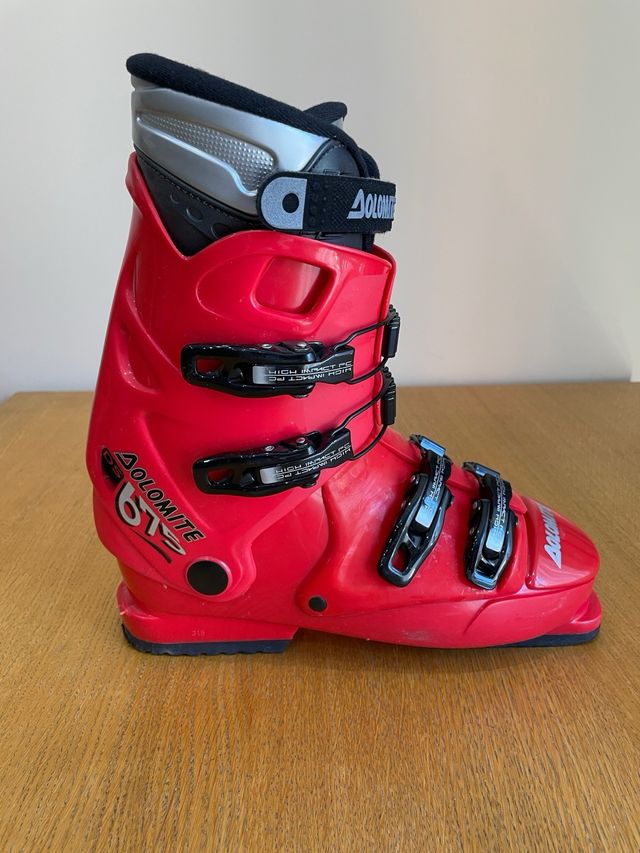 Botas de esquí Dolomite rojas talla 41