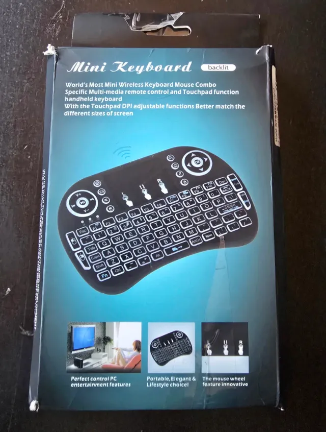 Mini Teclado Inalámbrico con Touchpad