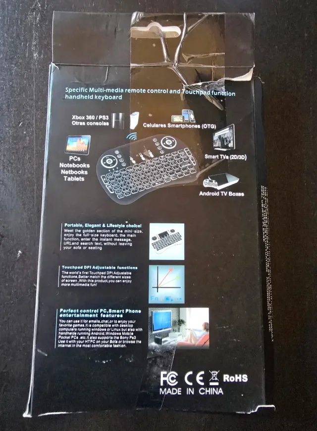 Mini Teclado Inalámbrico con Touchpad