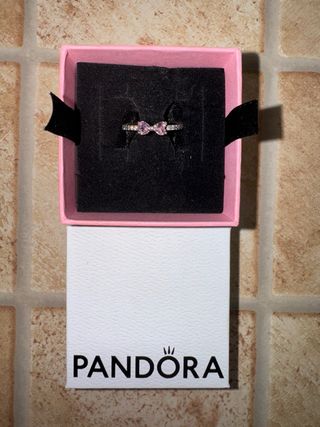 Anillo Pandora Lazo Rosa Plata s925