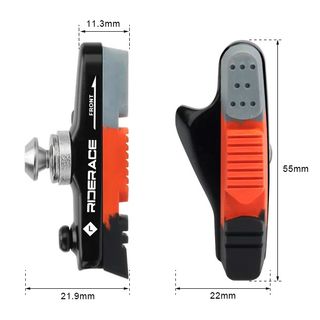 Zapatas Freno Bicicleta Textura Carbono