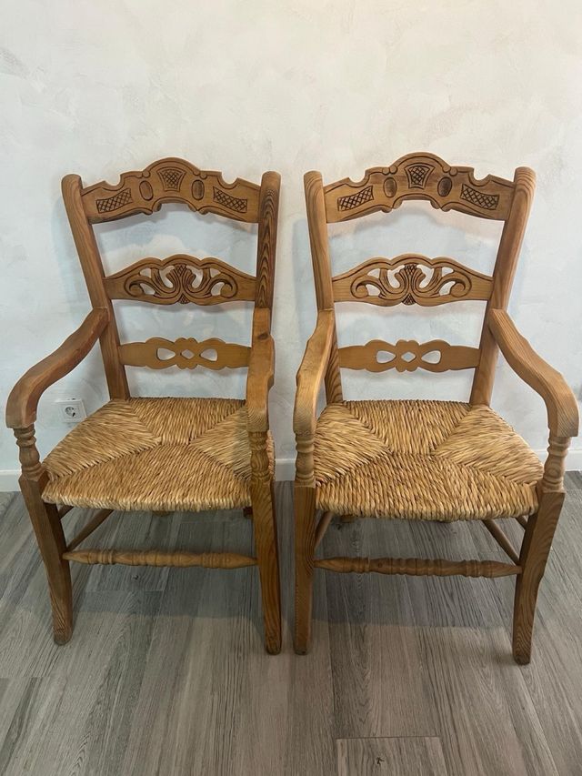 Sillas Rústicas Madera (2 uds)