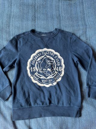 Sudadera azul marino sin capucha
