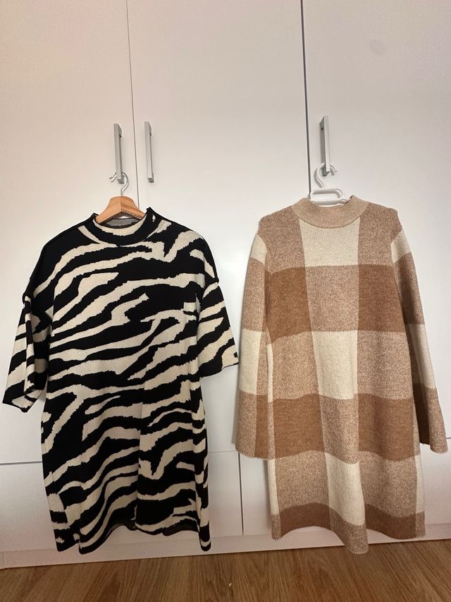 vestidos estampados punto