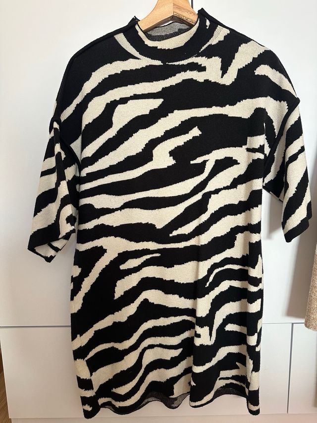 vestidos estampados punto