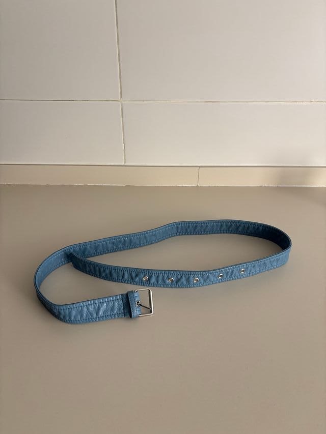 Cinturón azul mujer 113 cm