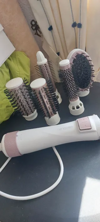 Cepillo de Aire Cecotec Rosa y Blanco