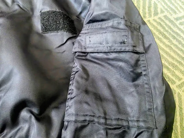 Giacchetta Bomber Vintage Retro Anni 90 Nera Arancione