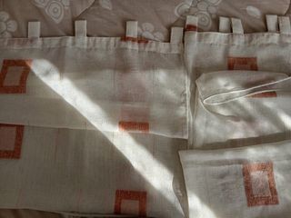 Tende a pannello medie arancioni e bianche