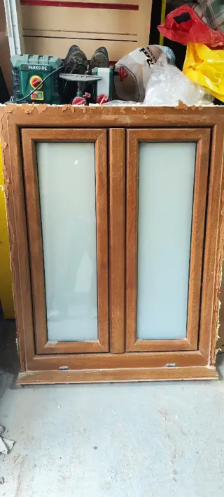 Ventana de PVC madera con doble cristal climatil