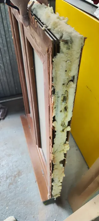 Ventana de PVC madera con doble cristal climatil