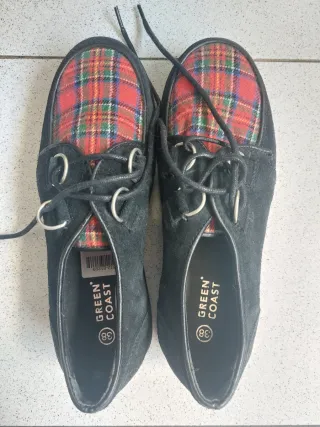 Zapatos Green Coast Talla 38 Cuadros