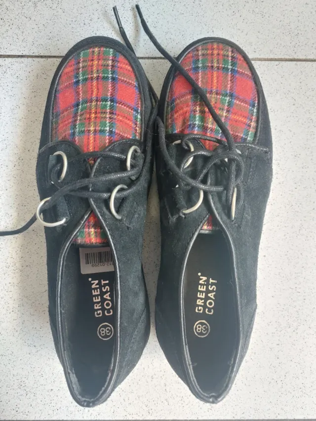 Zapatos Green Coast Talla 38 Cuadros