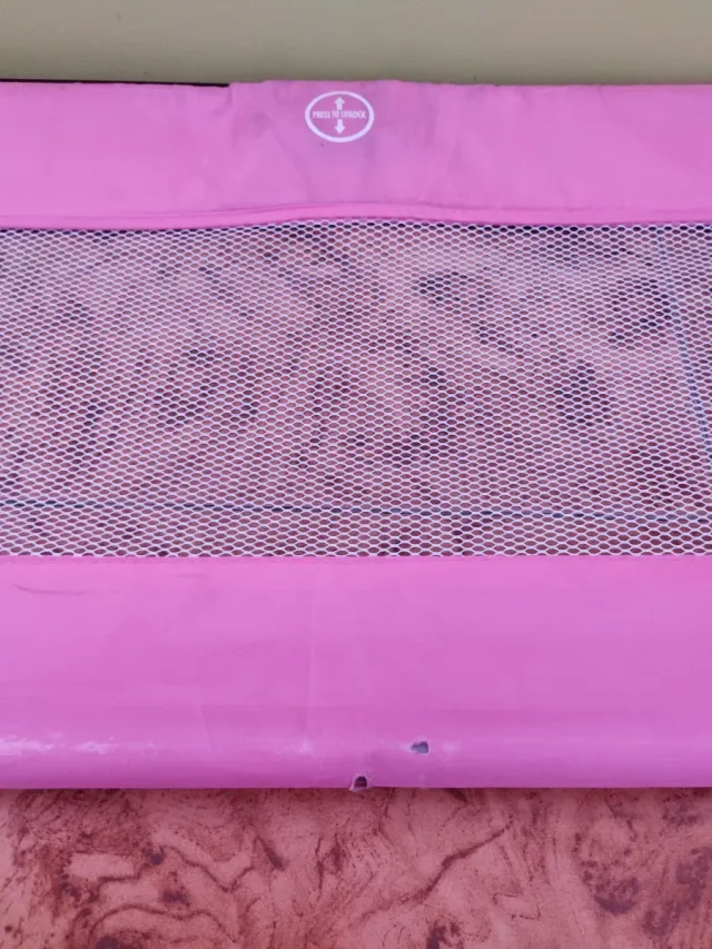 Barrera Cama Infantil Portátil Rosa