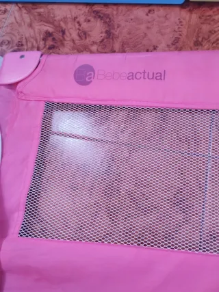 Barrera Cama Infantil Portátil Rosa