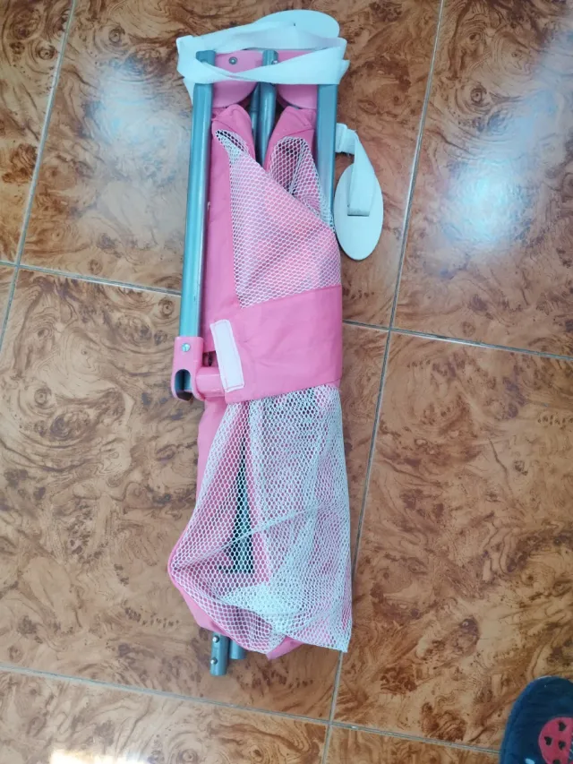 Barrera Cama Infantil Portátil Rosa