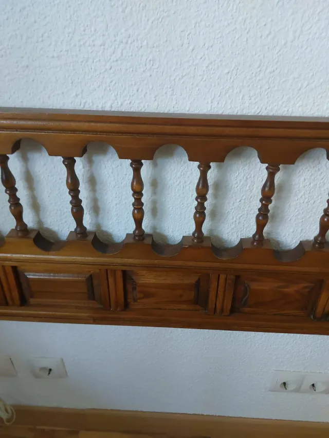 Cabecero de madera vintage