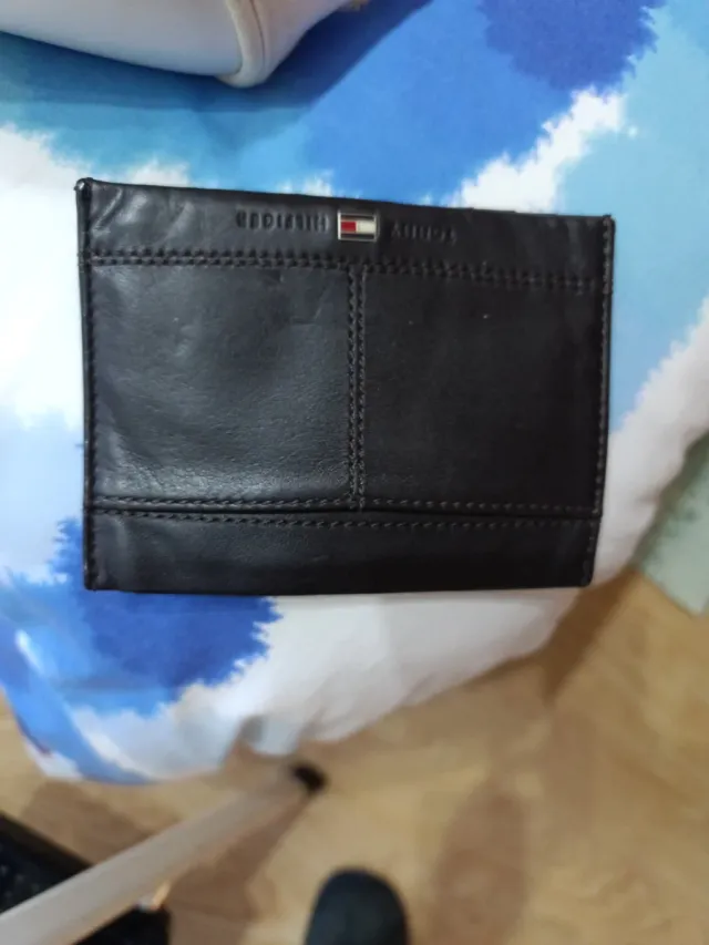 Tarjetero Tommy Hilfiger Negro Cuero