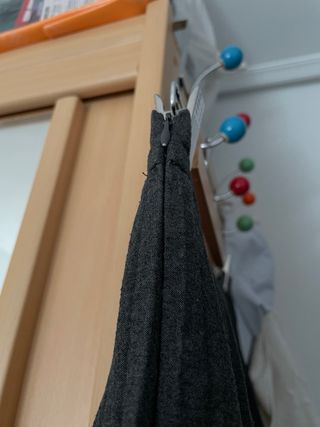 Falda pantalón plisada Zara gris