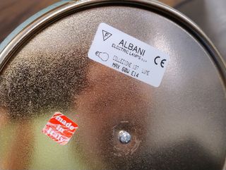 Lampada da tavolo Art Déco collo d'oca ottone