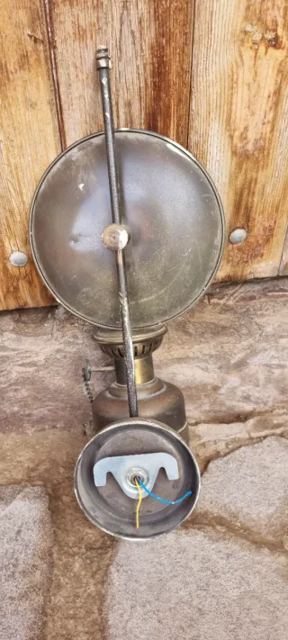 Lámpara antigua metal 44cm