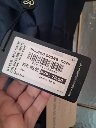 Vestido de fiesta azul oscuro