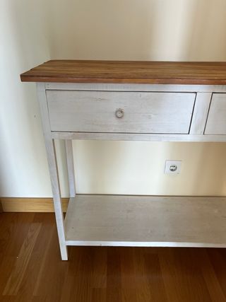 Recibidor Banak Importa Madera y Blanco Rustico