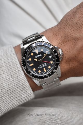 Seiko GMT NH35 Mod Automático Vintage Submariner