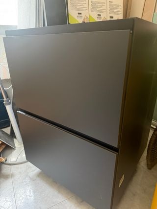 Cassettiere da cucina in metallo grigio