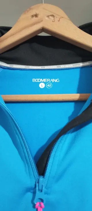 Sudadera deportiva Boomerang azul y negra