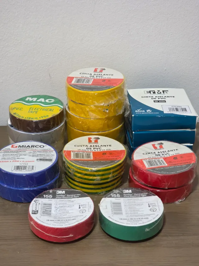 CINTA AISLANTE PVC VARIOS COLORES