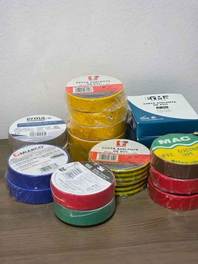 CINTA AISLANTE PVC VARIOS COLORES