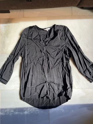 Blusa Fórmula Joven Negra Manga Larga