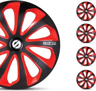 Sparco Juego de 4 Tapacubos Sicilia 14 pulgadas.