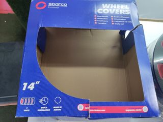 Sparco Juego de 4 Tapacubos Sicilia 14 pulgadas.