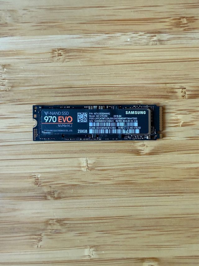 SSD Samsung 970 EVO NVMe M.2 250GB