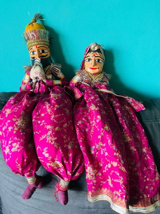 Marionetas Rajastán India Tradicionales