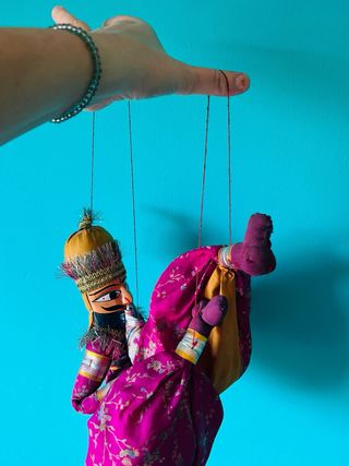 Marionetas Rajastán India Tradicionales