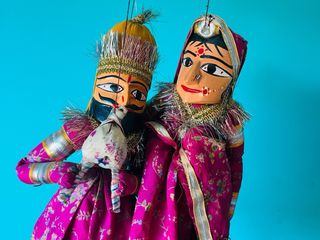 Marionetas Rajastán India Tradicionales