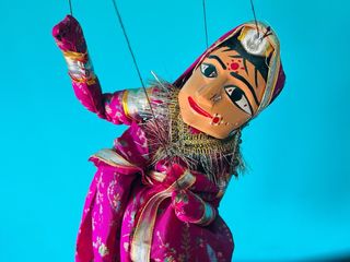 Marionetas Rajastán India Tradicionales