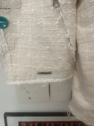 Americana Desigual Blanca y Multicolor